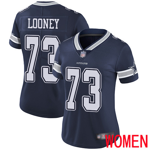 Women Dallas Cowboys Limited Navy Blue Joe Looney Home 73 Vapor Untouchable NFL Jersey